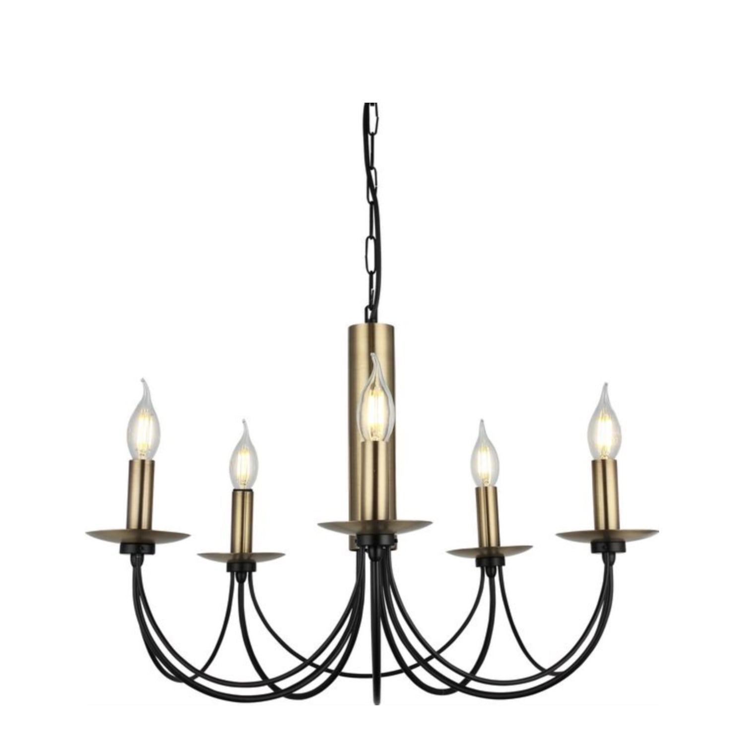 KATE 5'Lİ SİYAH AVİZE