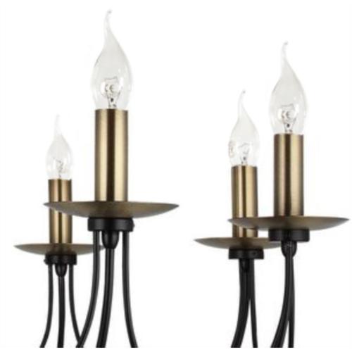  KATE 8'Lİ SİYAH AVİZE