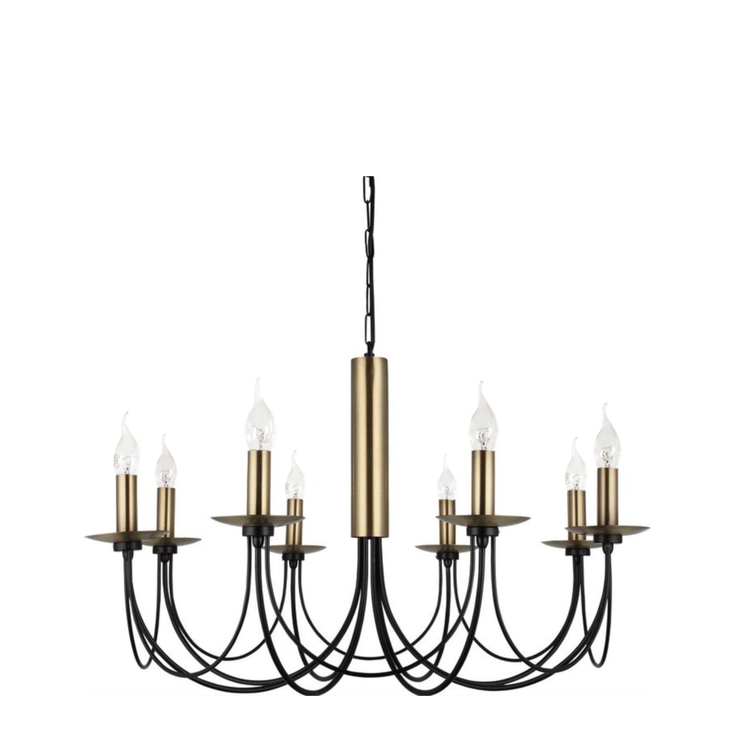 KATE 8'Lİ SİYAH AVİZE