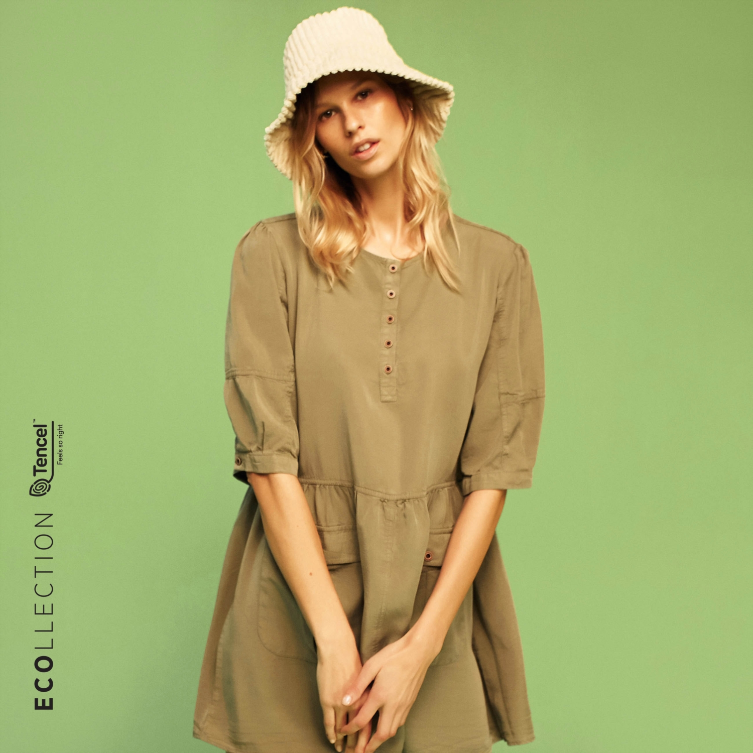 CEPLİ RAHAT KESİM UZUN KOLLU MİNİ ELBİSE