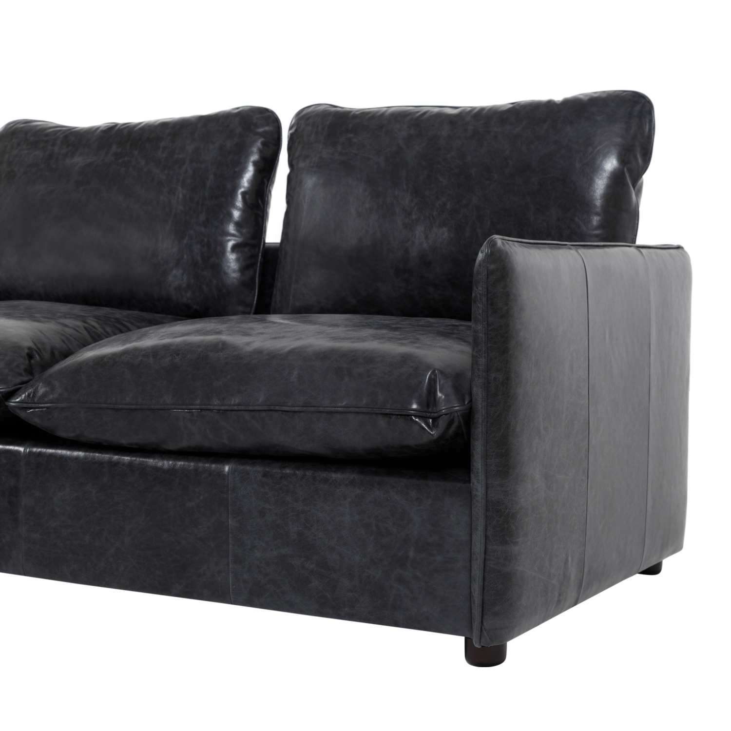 BALI DERİ L KOLTUK SAĞ SİYAH