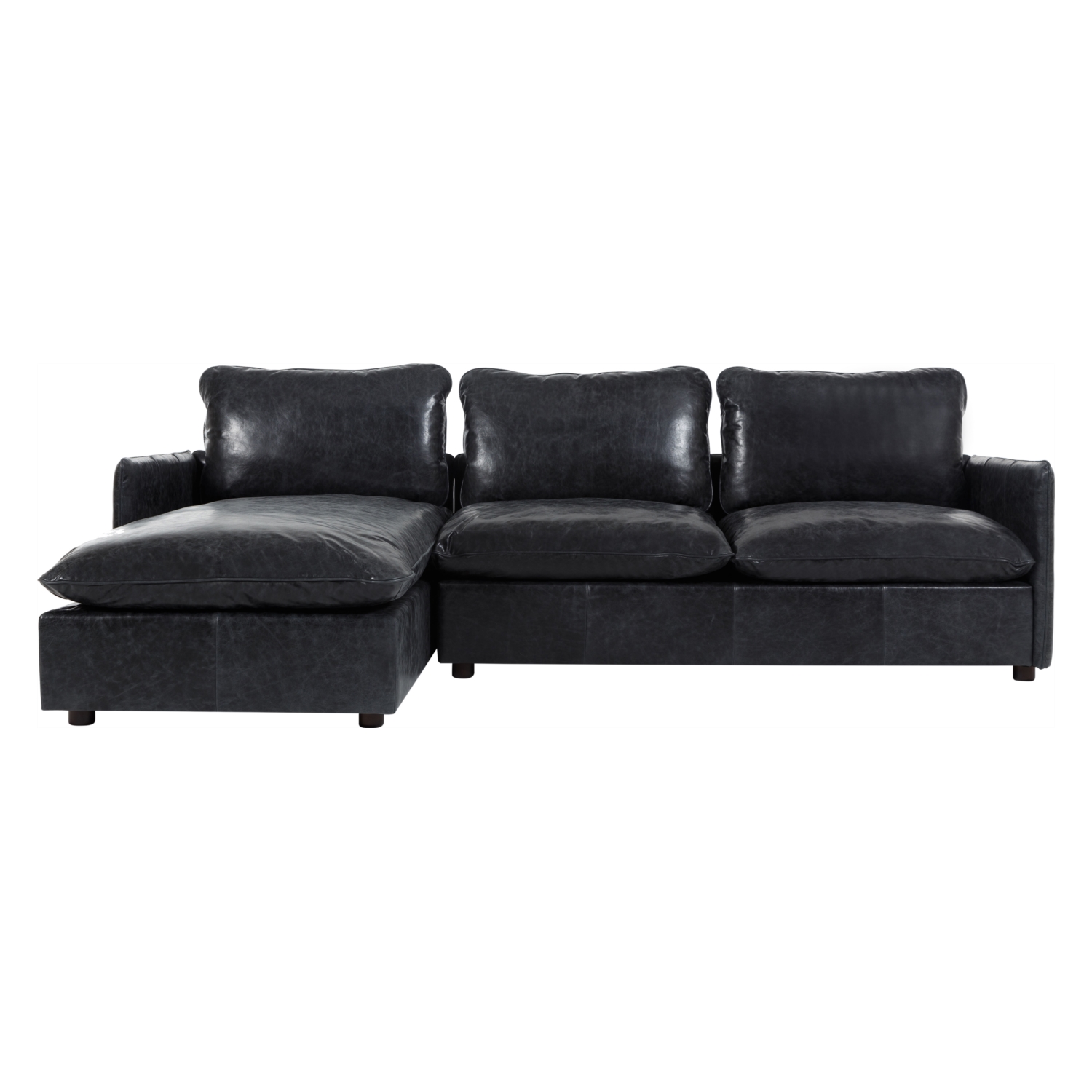 BALI DERİ L KOLTUK SAĞ SİYAH