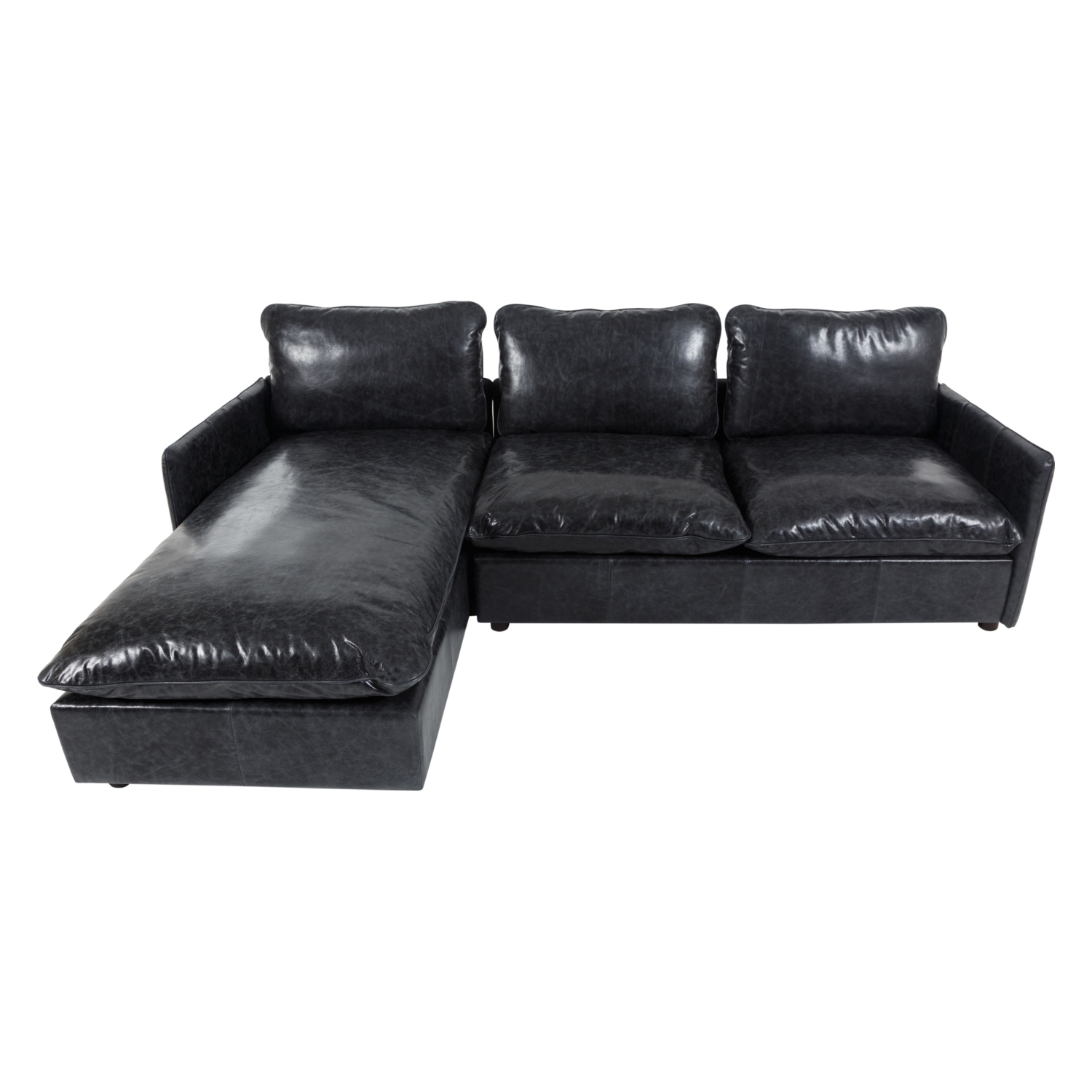 BALI DERİ L KOLTUK SAĞ SİYAH