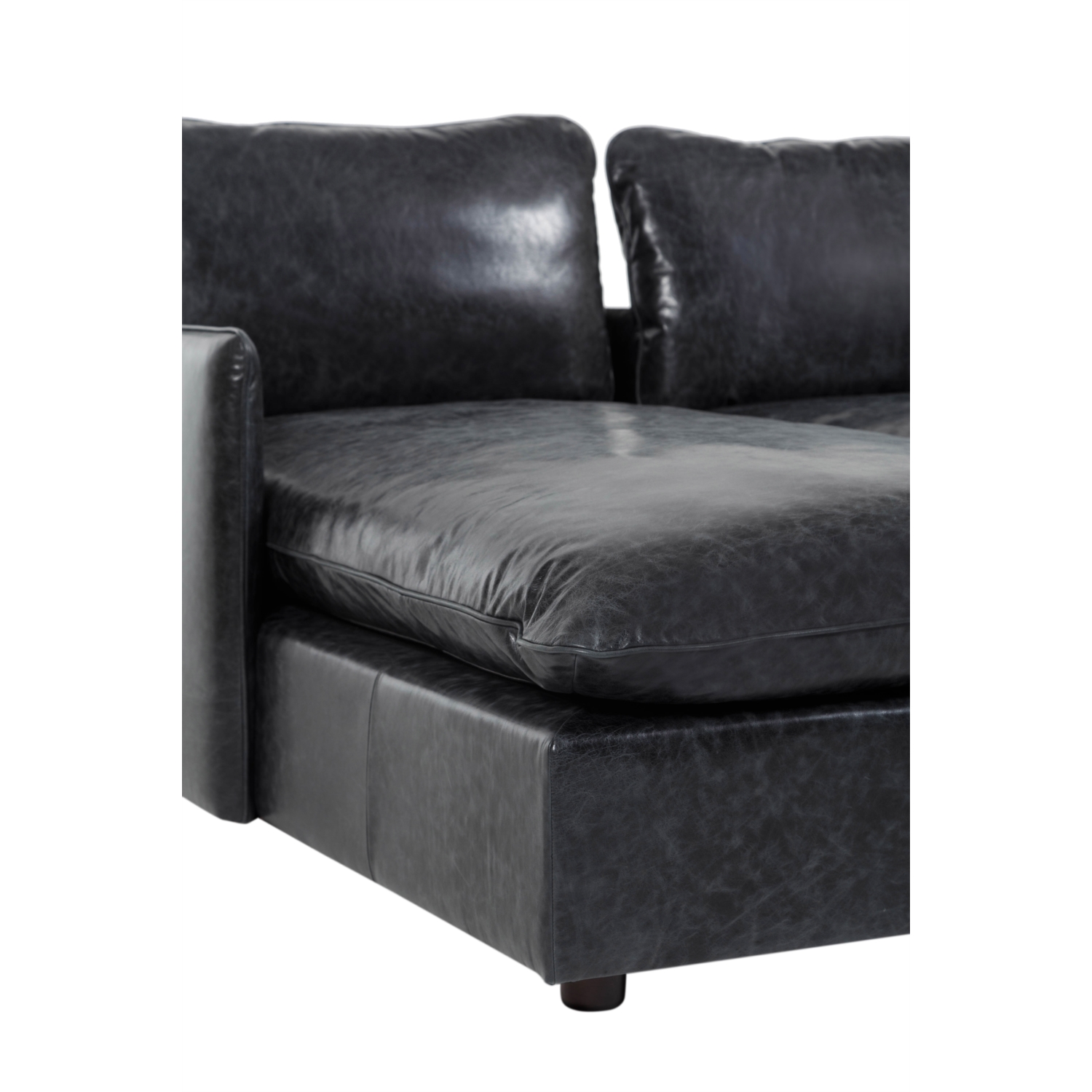 BALI DERİ L KOLTUK SAĞ SİYAH