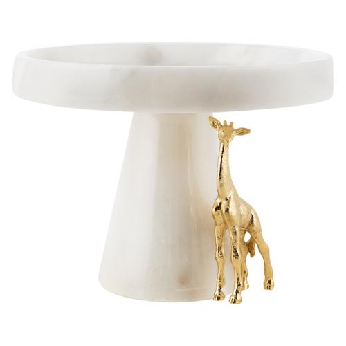  ZÜRAFA AYAKLI DEKORATİF SUNUMLUK BEYAZ 20X12CM