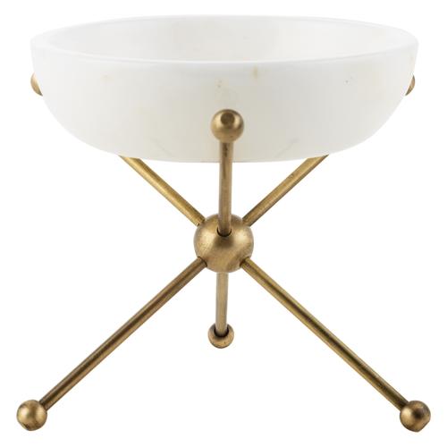  DENGE AYAKLI DEKORATİF KASE BEYAZ 15X4CM