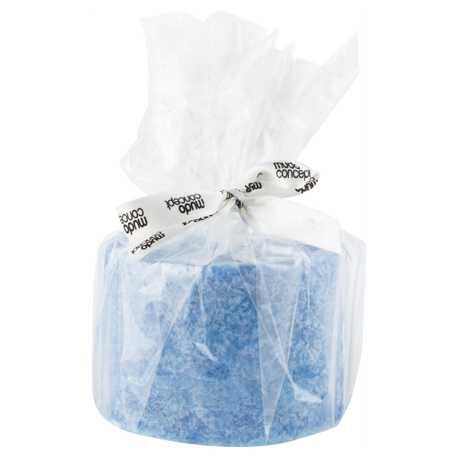 AMBER KOKULU BİTKİSEL MUM BEBEK MAVİSİ 7,5X10CM