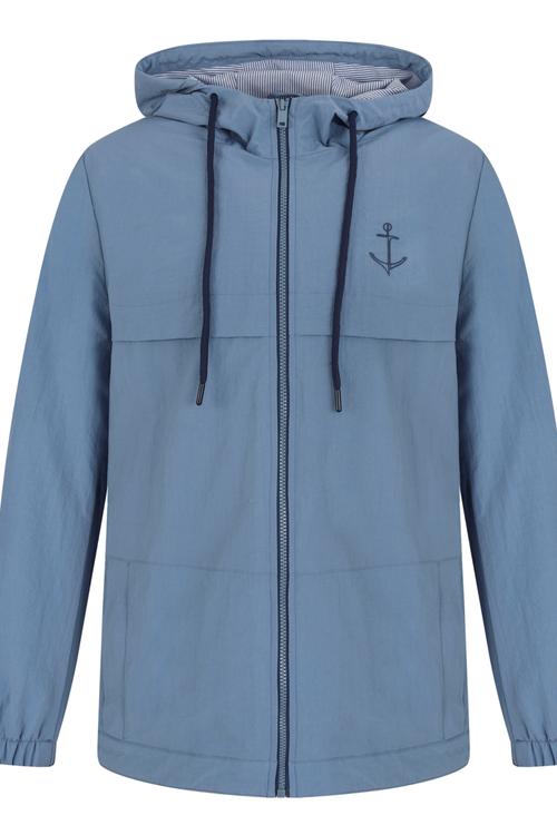  NAKIŞ DETAYLI KAPÜŞONLU YAĞMURLUK