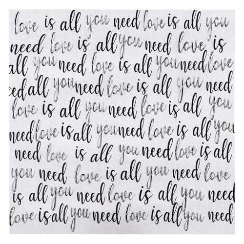  LOVE IS ALL YOU NEED DOKULU KANVAS TABLO 80x80 CM