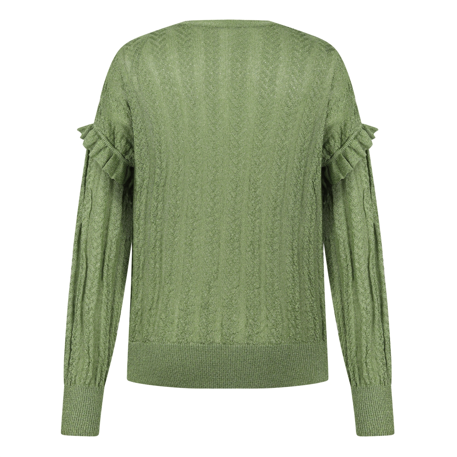 V YAKA KOLLARI FIRFIRLI SİM DETAYLI HIRKA