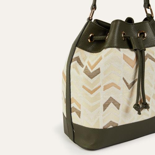  DESENLİ KUMAŞ BUCKET ÇANTA