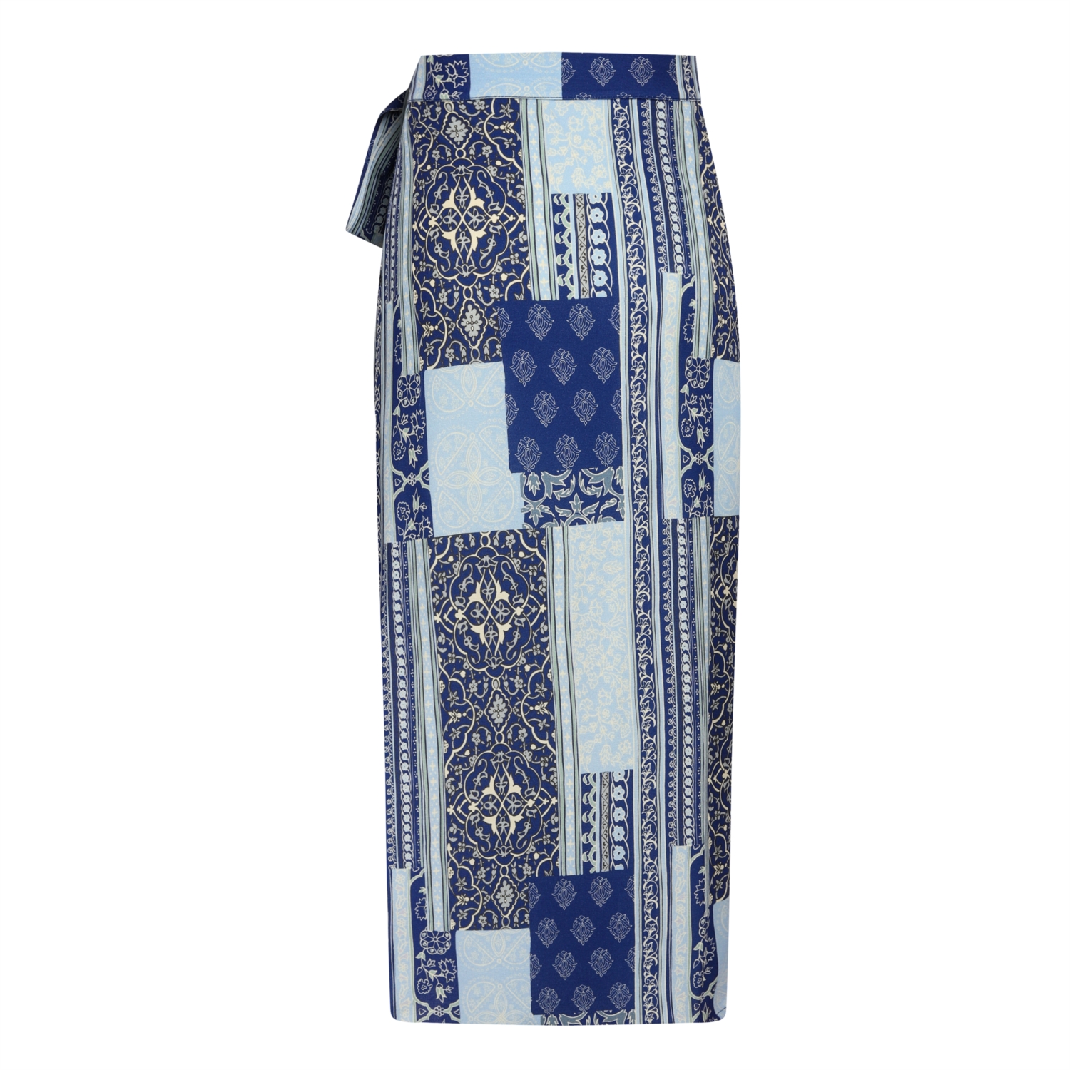 ETNİK DESENLİ MİDİ ANVELOP ETEK