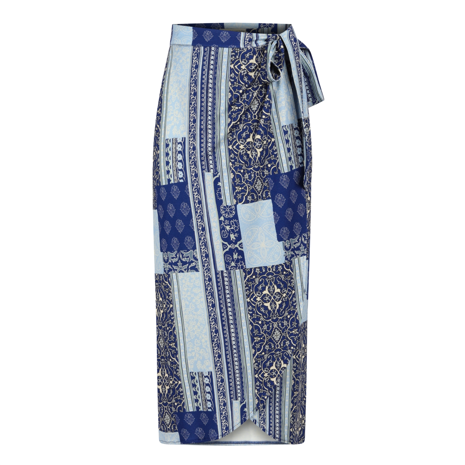 ETNİK DESENLİ MİDİ ANVELOP ETEK