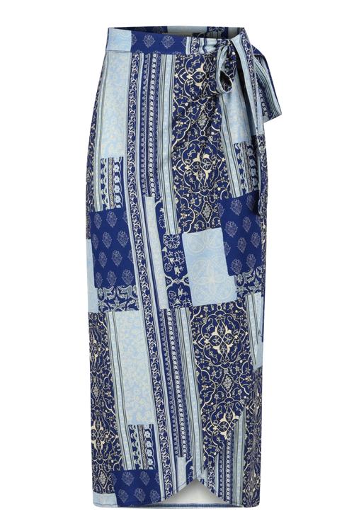  ETNİK DESENLİ MİDİ ANVELOP ETEK