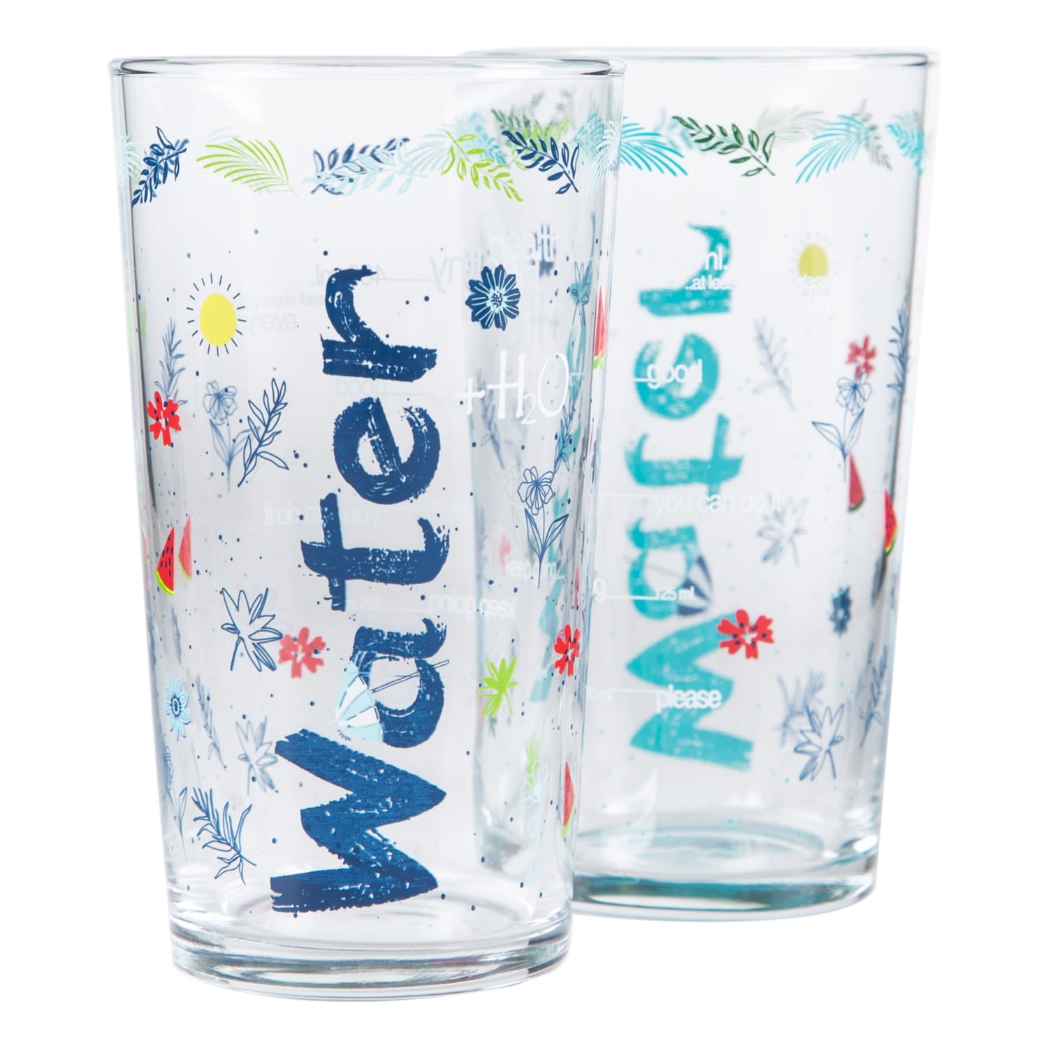 WATER BARDAK 570 ML 2Lİ SET SUMMER EDITION