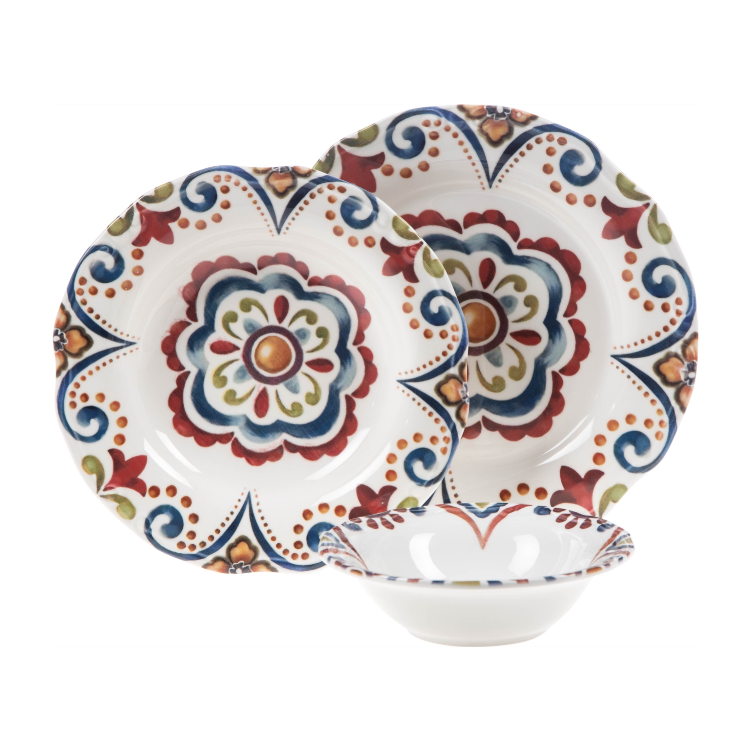 ETHNIC 18 PARÇA YEMEK TAKIMI