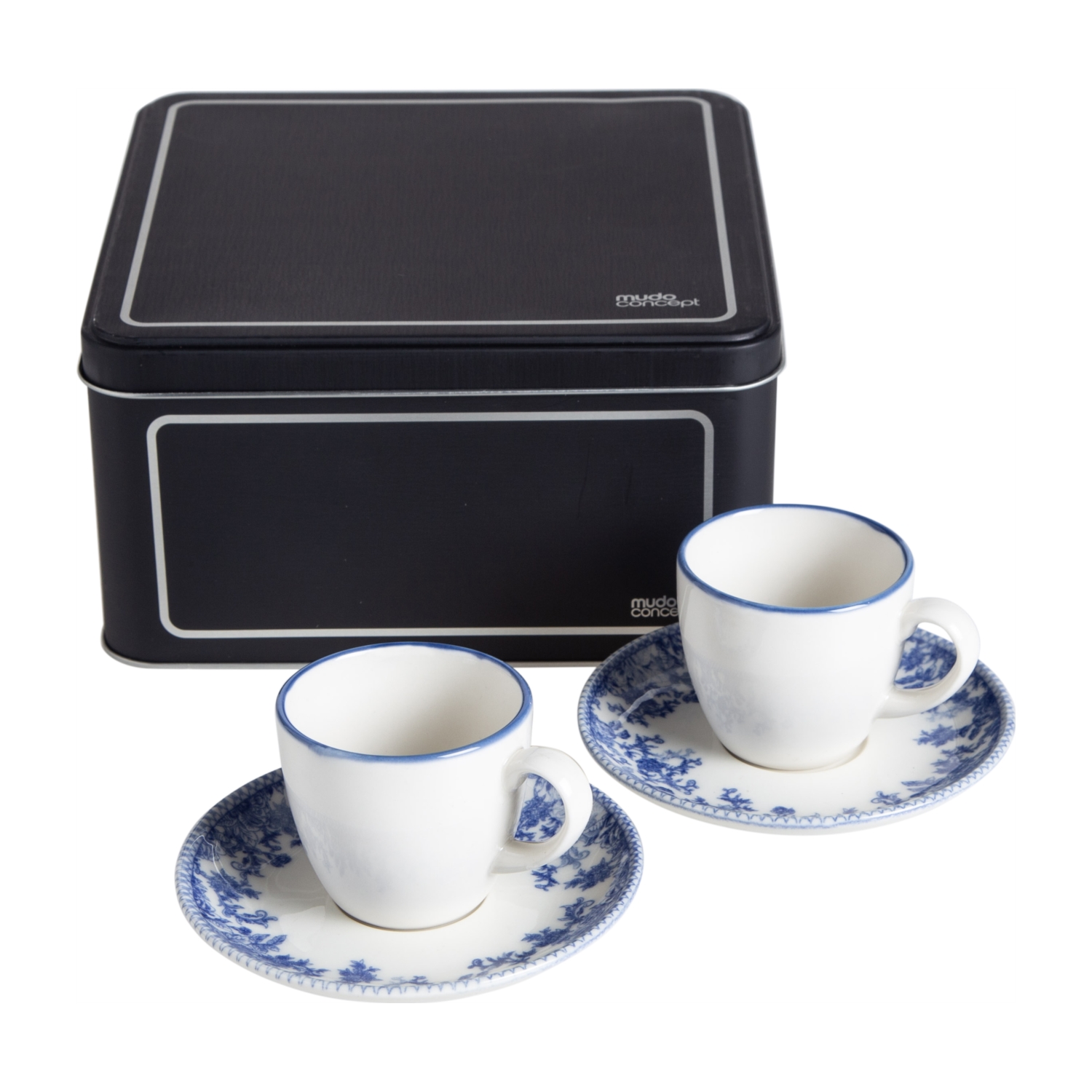 BLUE DREAM 2Lİ FİNCAN SETİ METAL KUTULU