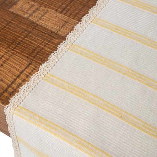  BULDAN KETENİ DANTELLİ RUNNER SARI 50X130 CM