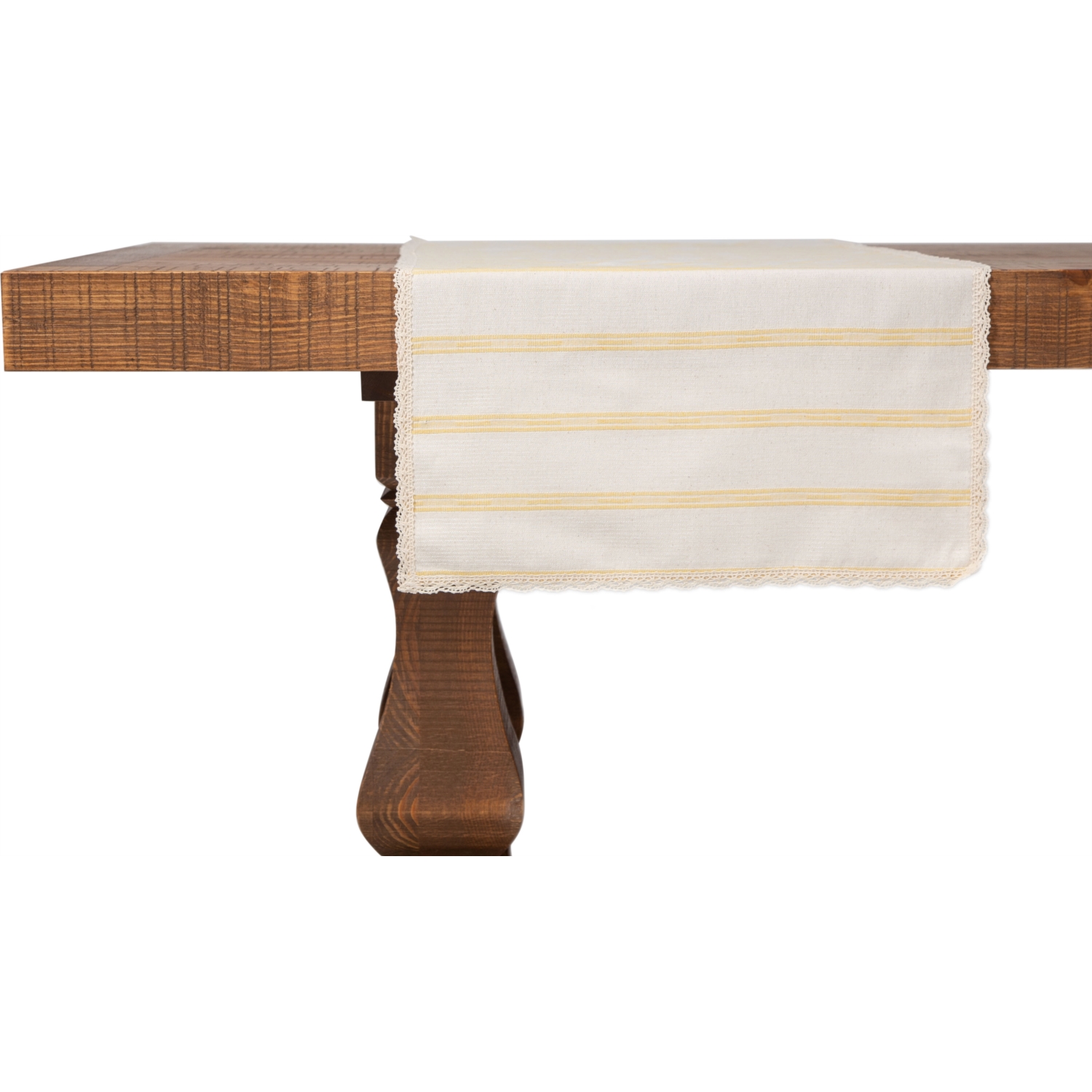 BULDAN KETENİ DANTELLİ RUNNER SARI 50X130 CM