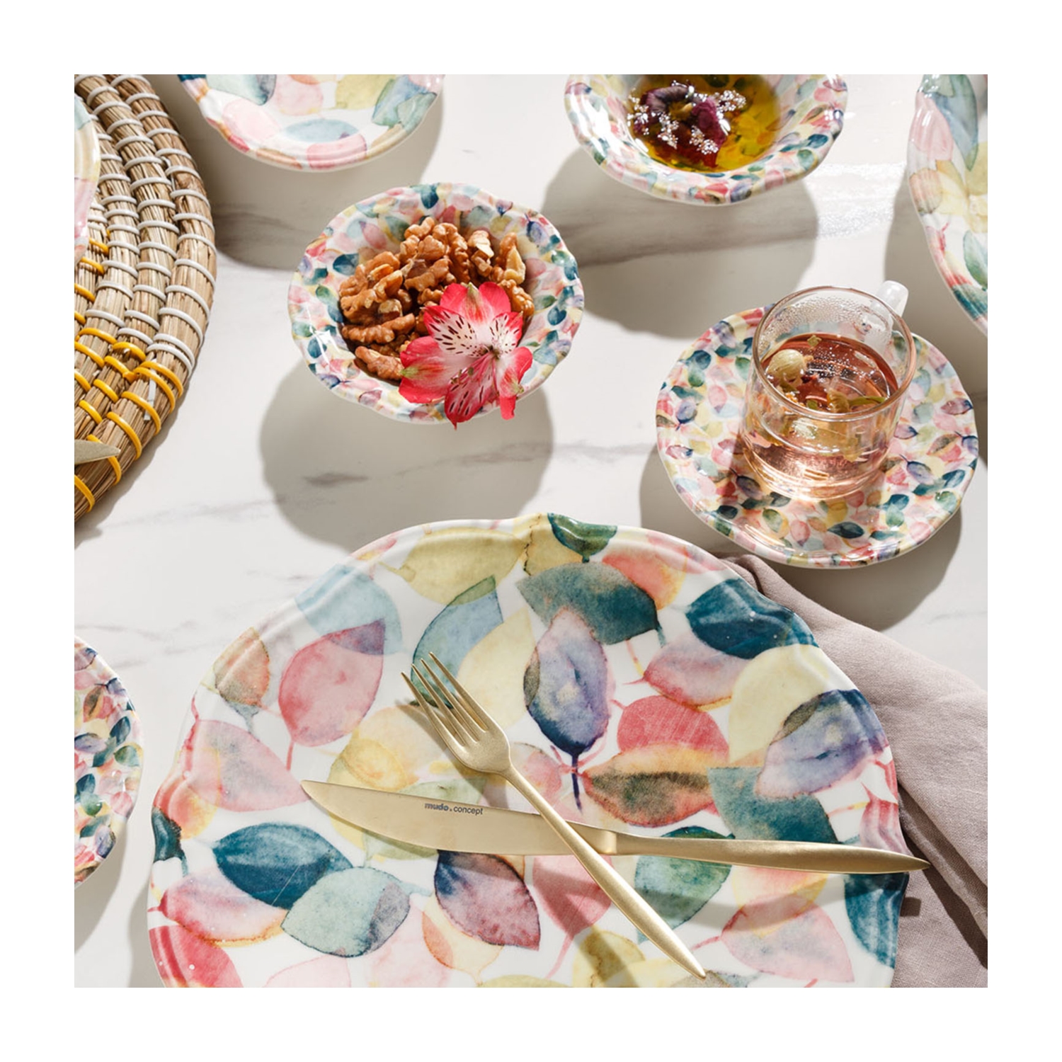 SUMMER LEAVES 20 PARÇA KAHVALTI TAKIMI