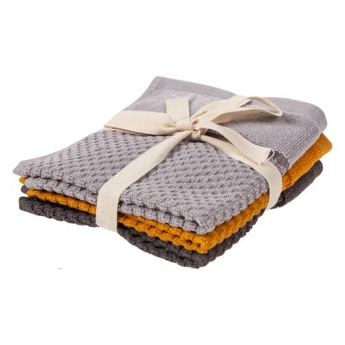  3'LÜ SET SARI-GRİ-FÜME 30X30 CM