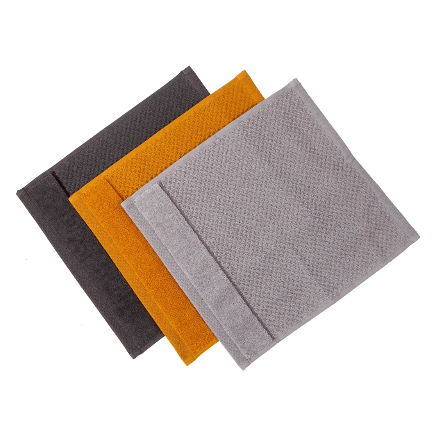 3'LÜ SET SARI-GRİ-FÜME 30X30 CM