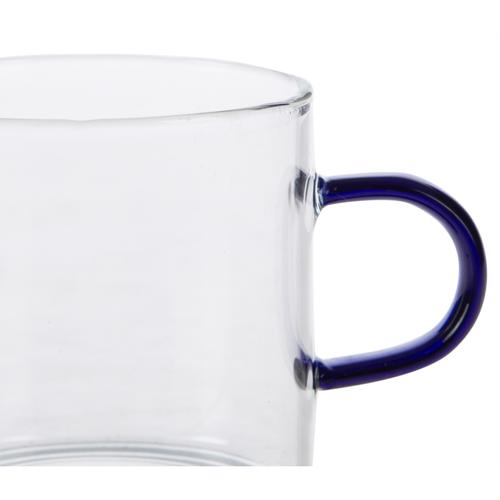  BOROSİLİKAT FİNCAN -MAVİ-150 ML