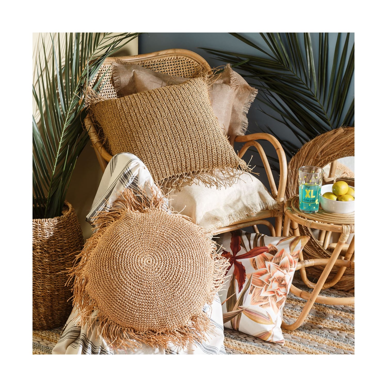 TROPIC PARADISE KIRLENT RENKLİ 45X45CM