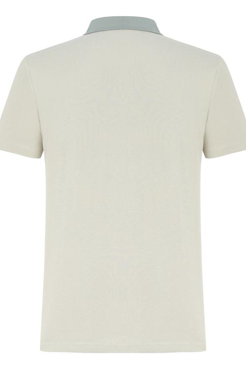  POLO YAKA FERMUAR DETAYLI PAMUK T-SHIRT