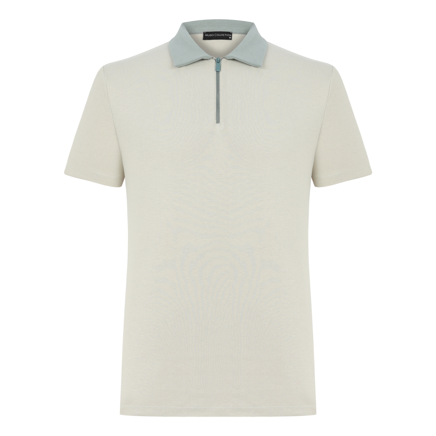 POLO YAKA FERMUAR DETAYLI PAMUK T-SHIRT