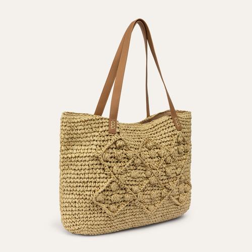  ÖRGÜ DETAYLI HASIR ÇANTA