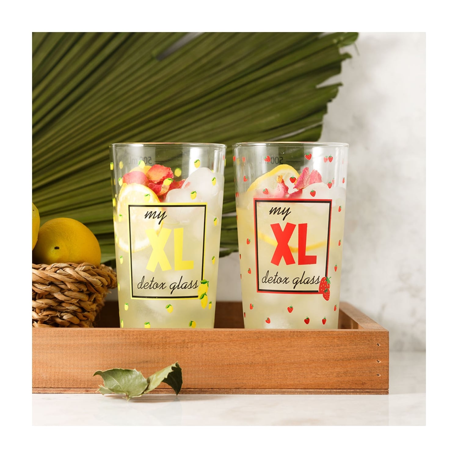 XL LIMONE & FRAGA 2Lİ BARDAK SETİ - 570 ML