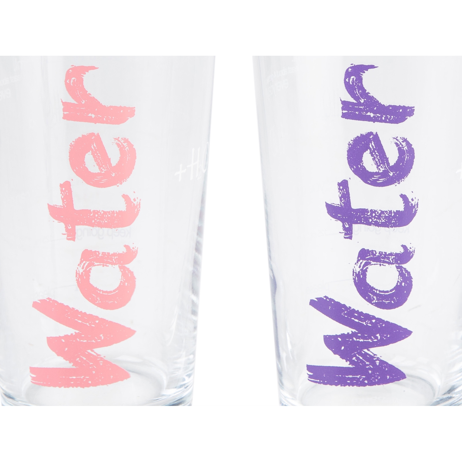 WATER BARDAK 570 ML 2'Lİ SET - PEMBE & MOR