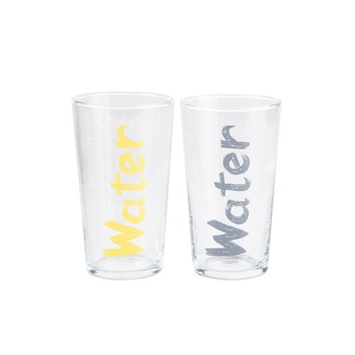  WATER BARDAK 570 ML 2'Lİ SET -  SARI &GRİ