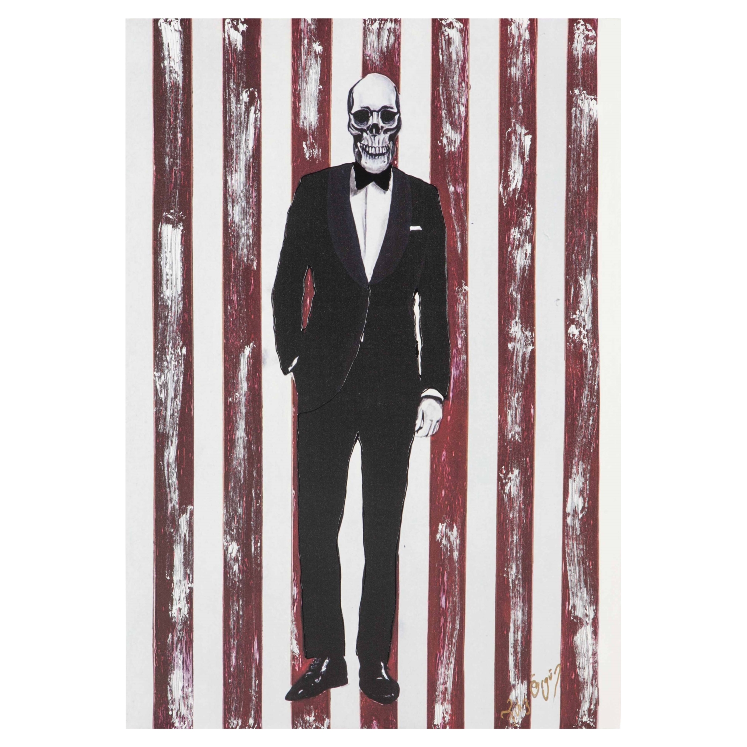 MAN IN SUIT YAĞLI BOYA TABLO 70X100 CM