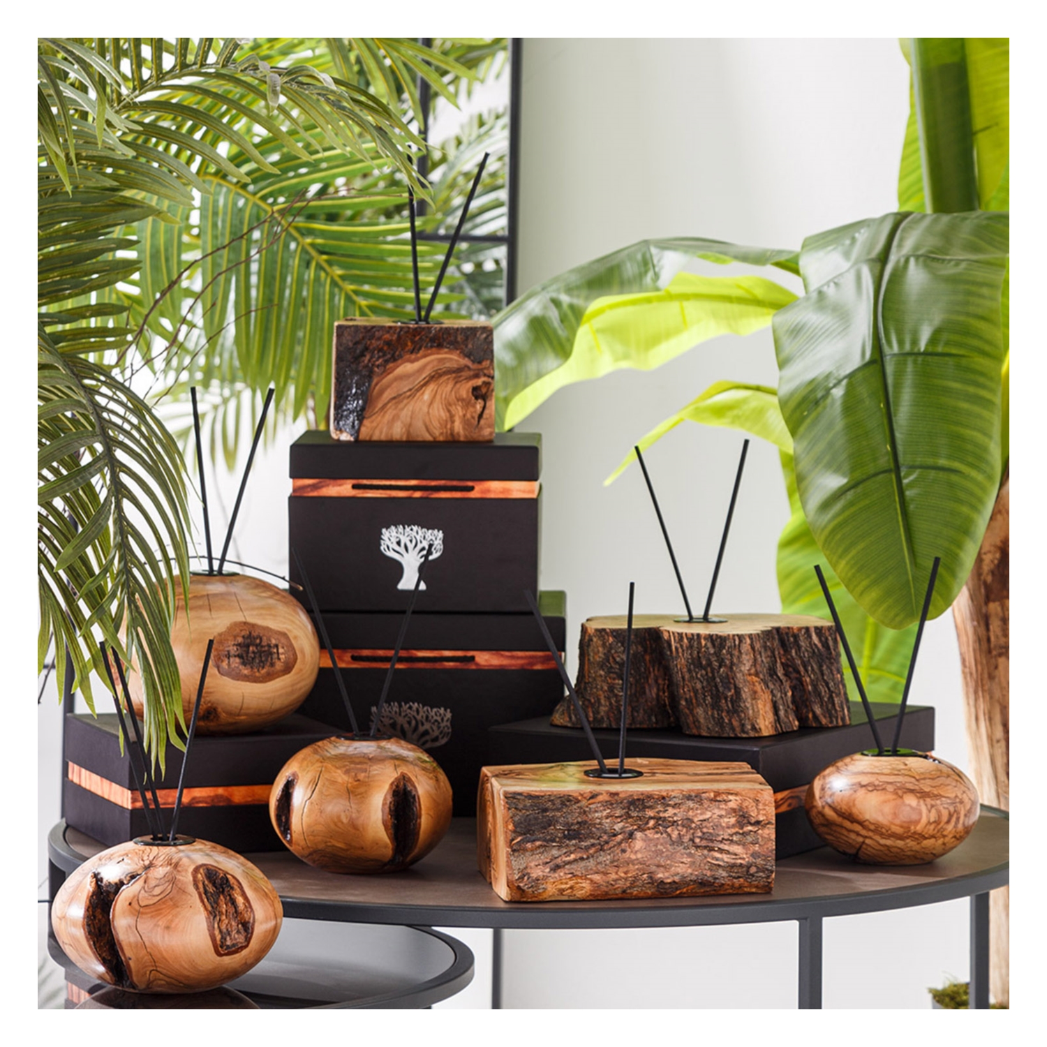 AĞAÇTAN ODA KOKUSU STANDI AĞAÇ GÖVDE EBAT 2