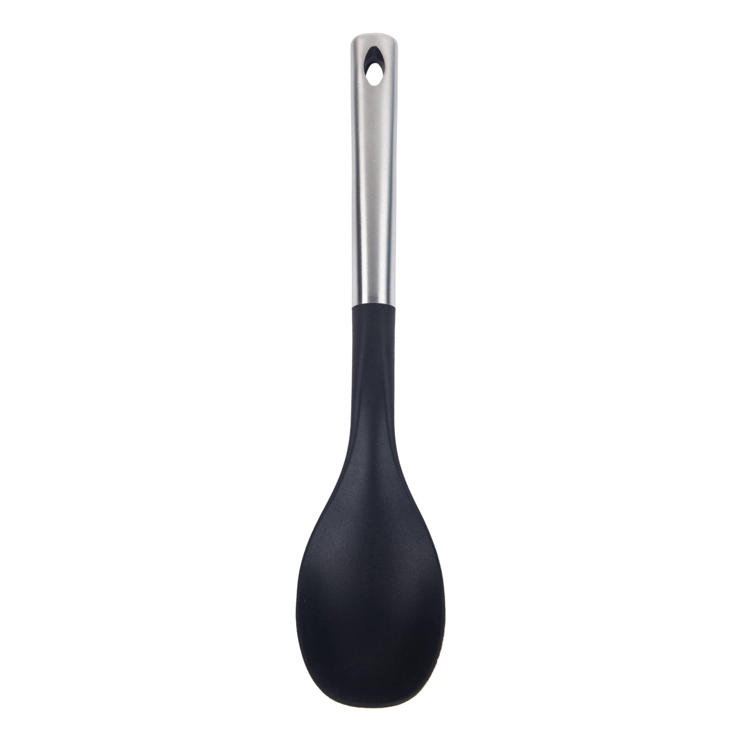 METAL SAPLI  SİLİKON KAŞIK SİYAH
