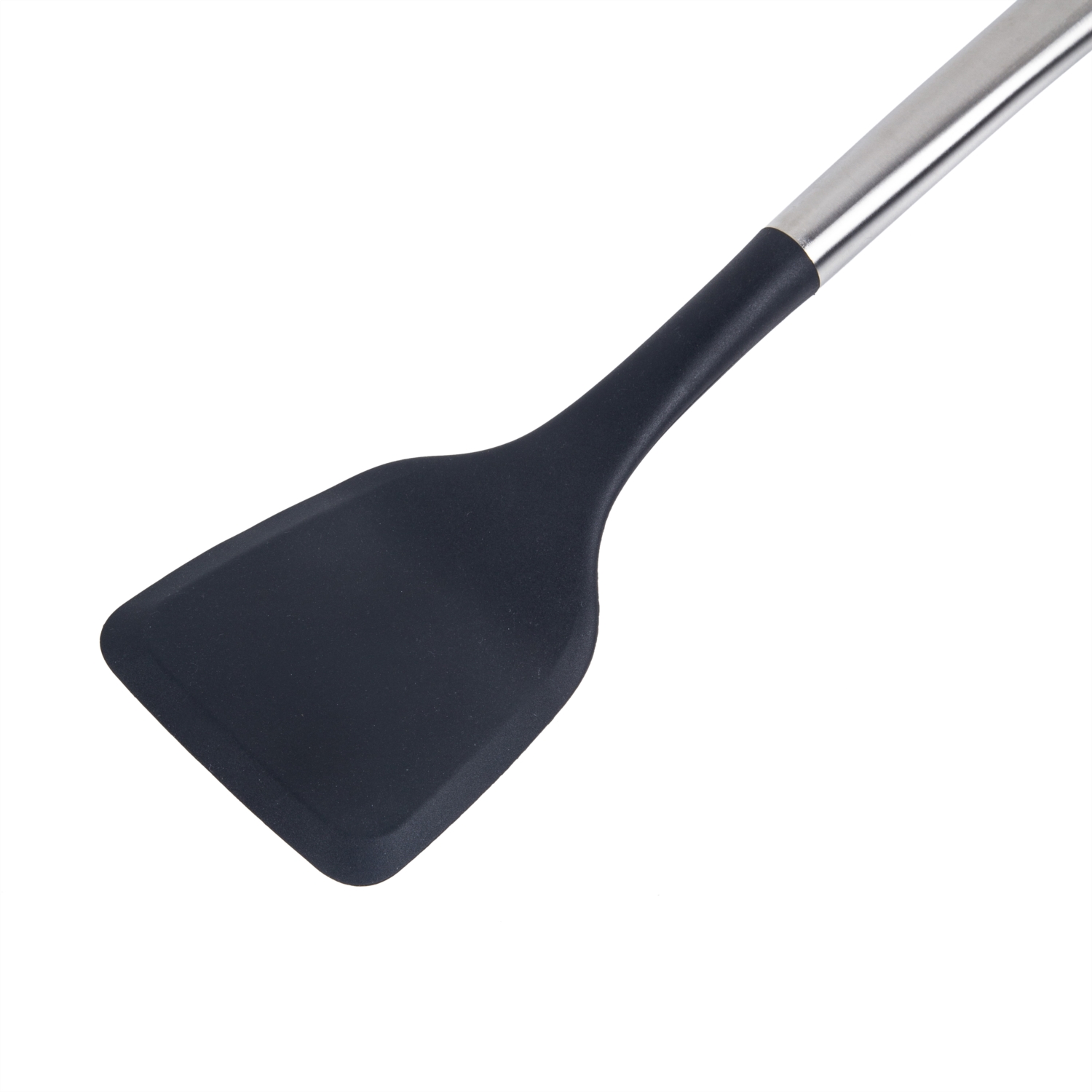 METAL SAPLI  SİLİKON SPATULA SİYAH