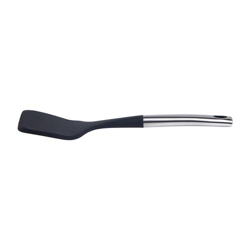  METAL SAPLI  SİLİKON SPATULA SİYAH
