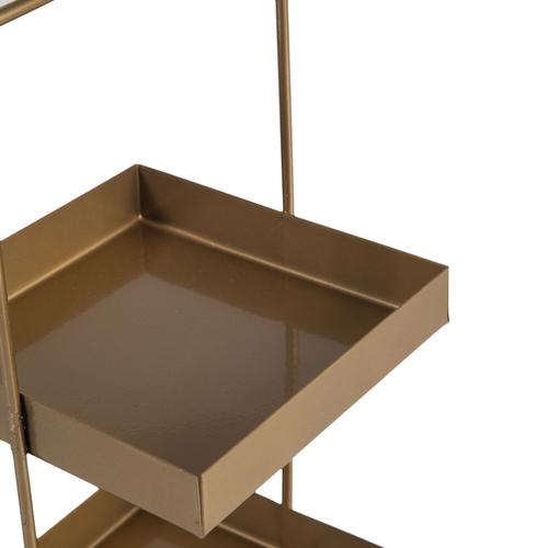  JOYAS ORGANİZER KARE GOLD 17x17x32