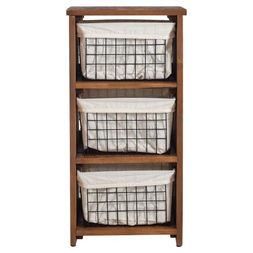  3 KATLI METAL TEL SEPETLİ MUTFAK TEZGAHI