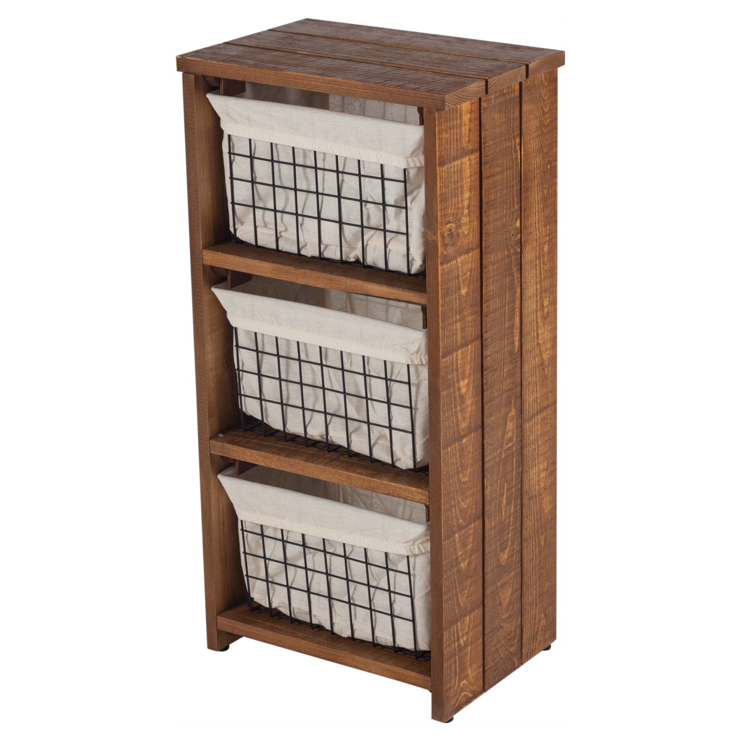 3 KATLI METAL TEL SEPETLİ MUTFAK TEZGAHI