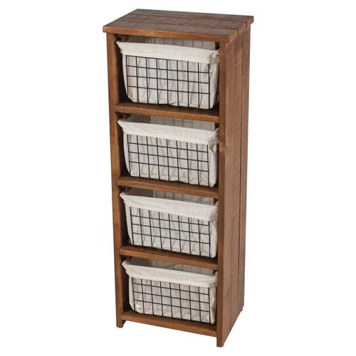  4 KATLI METAL TEL SEPETLİ MUTFAK TEZGAHI