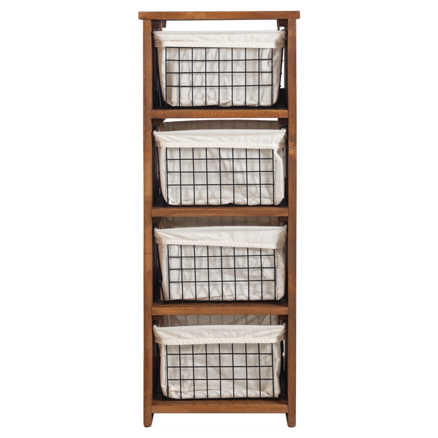 4 KATLI METAL TEL SEPETLİ MUTFAK TEZGAHI