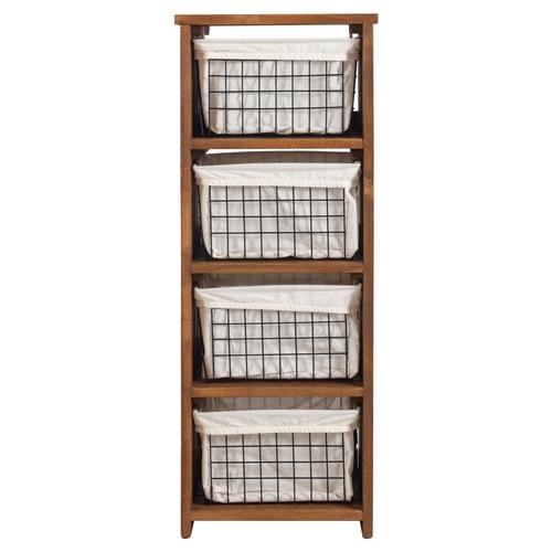  4 KATLI METAL TEL SEPETLİ MUTFAK TEZGAHI