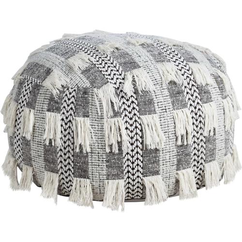  BIANCA BOHEM PÜSKÜLLÜ PUF SİYAH