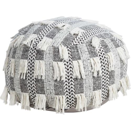  BIANCA BOHEM PÜSKÜLLÜ PUF SİYAH