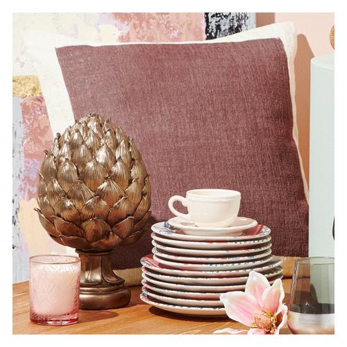  LEAF  KOKULU CAM BARDAK MUM PEMBE