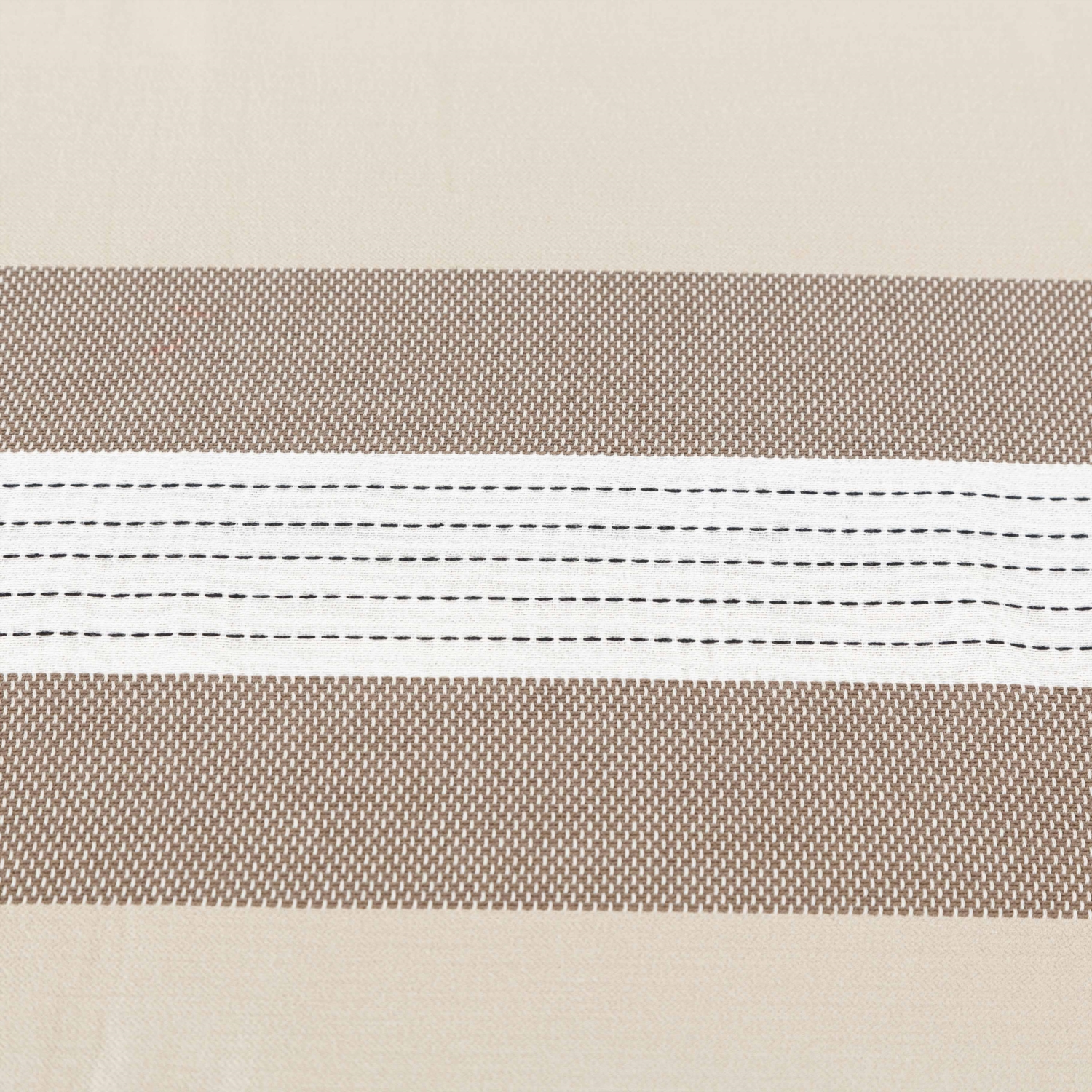 DALIA ORTASI BEYAZ ÇİZGİLİ KAHVE MASA ÖRTÜSÜ 160X220