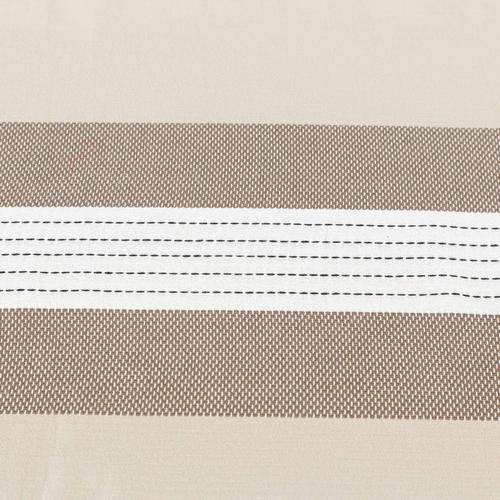  DALIA ORTASI BEYAZ ÇİZGİLİ KAHVE MASA ÖRTÜSÜ 160X220